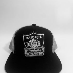 Custom Raiders Trucker Hat Brand New